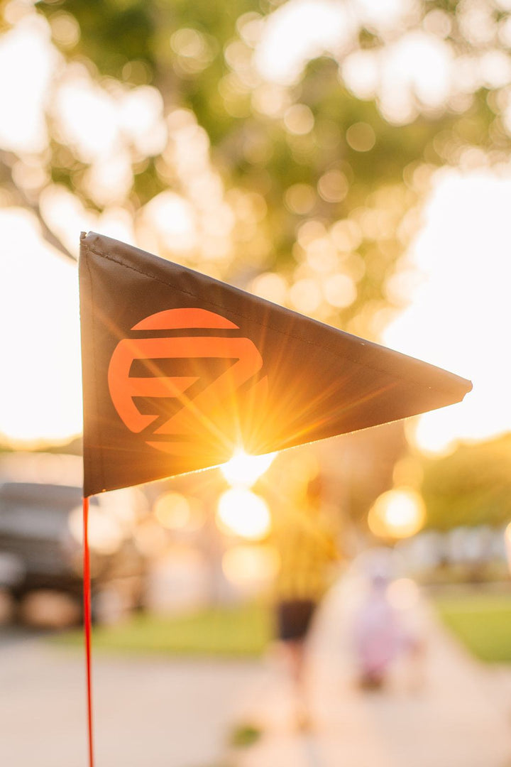 Bottle holder and flag
