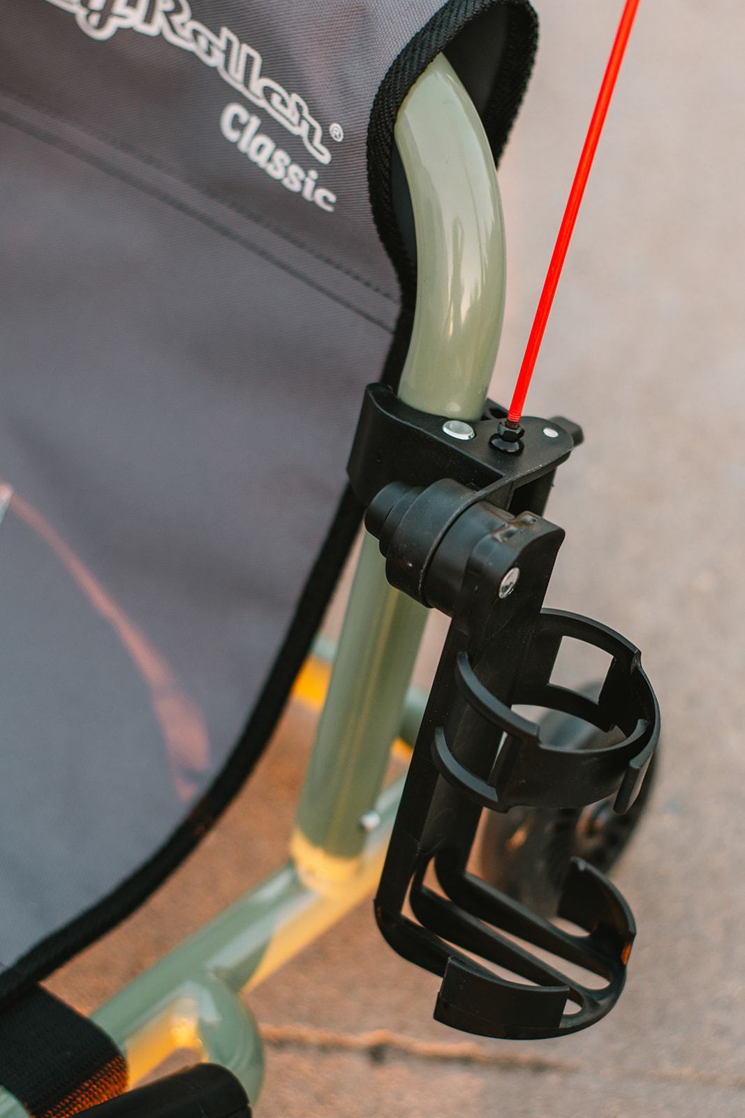 Bottle holder and flag